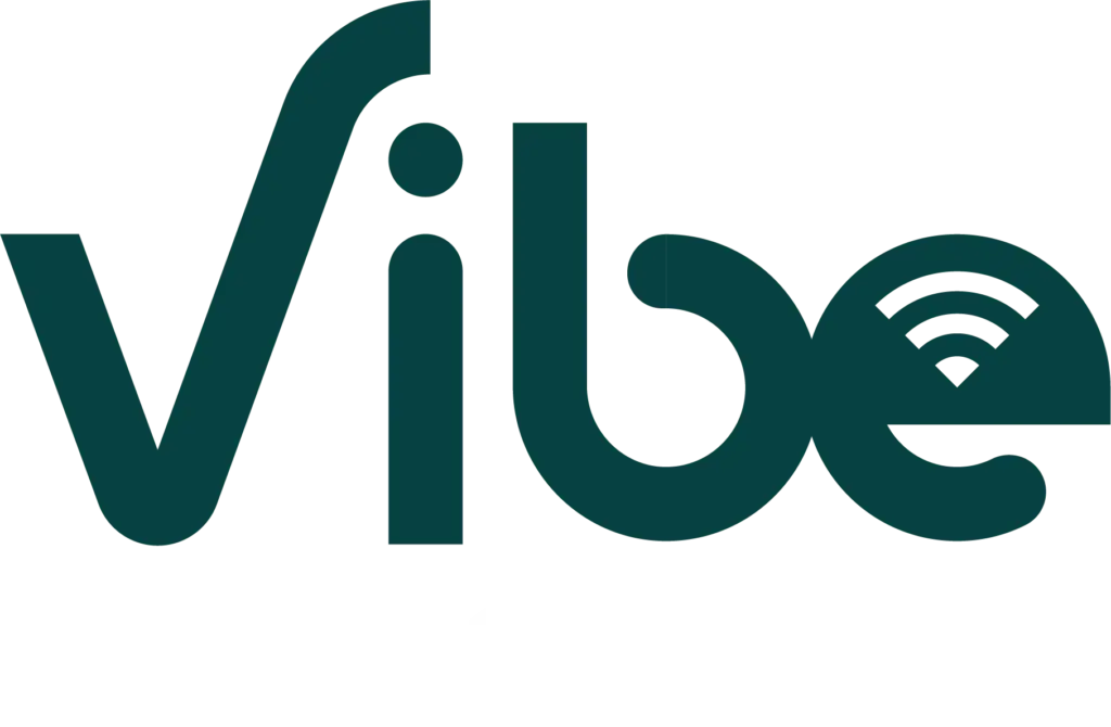 Vibe Logo Teal background