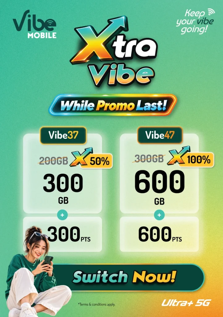 Vibe Mobile The Xtra Promo design